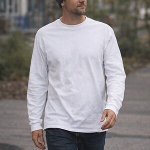 JOHN ELLIOTT WHITE LONG SLEEVE TEE EUC SZ M